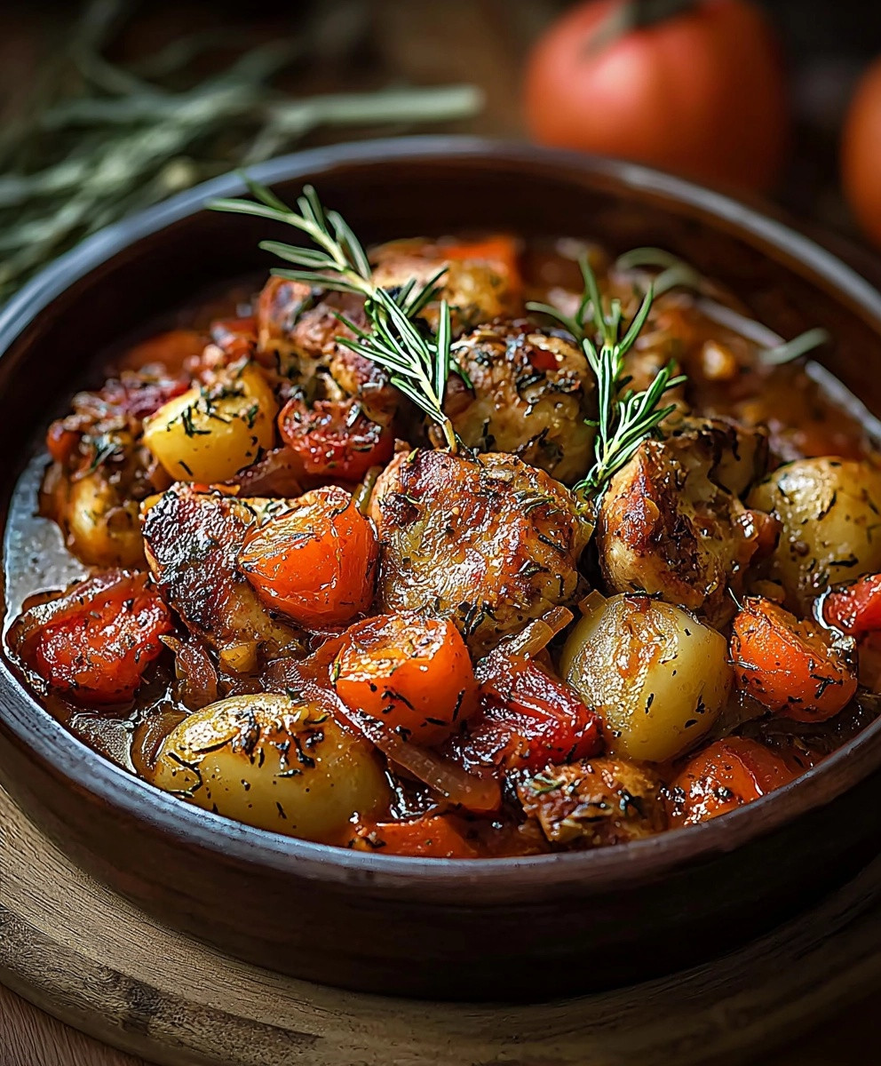 Kaninchen Cacciatore Gericht