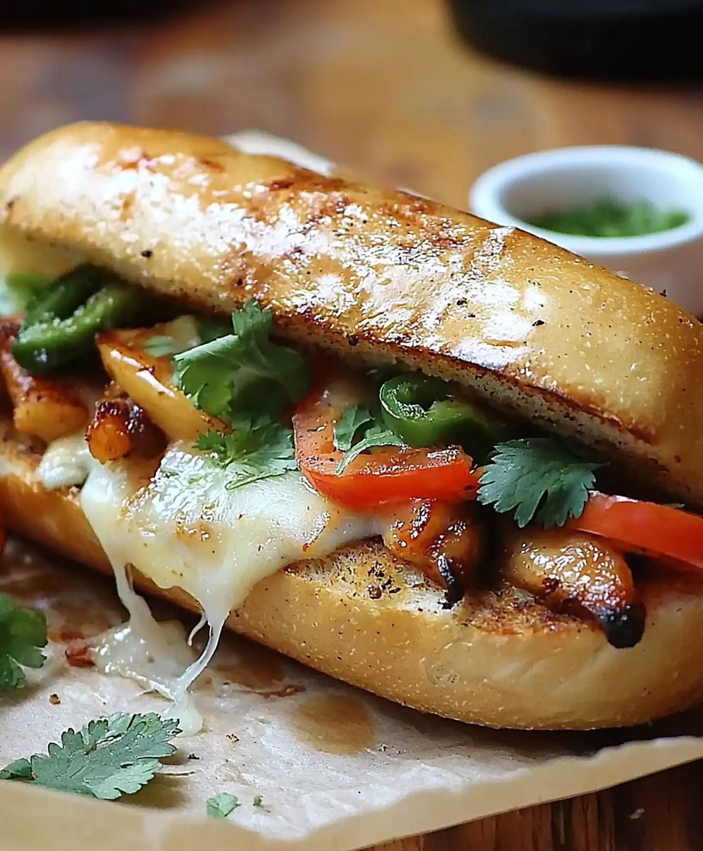 Philly Cheese Sandwich vegetarisch