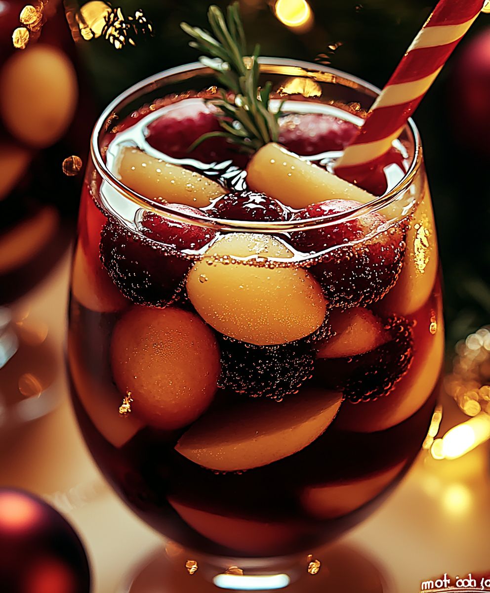 Alkoholfreier Weihnachtssangria