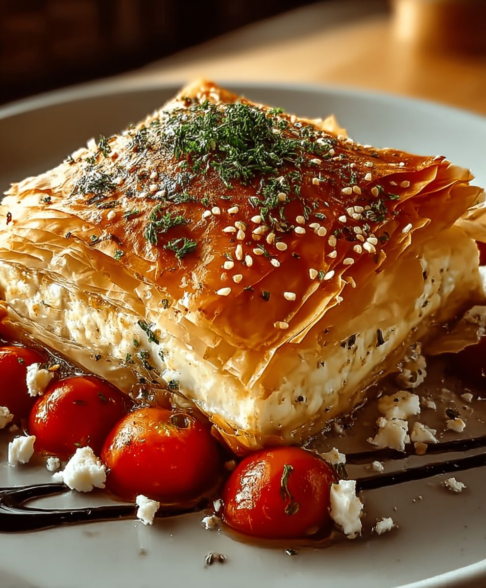 Gebackener Feta Filoteig