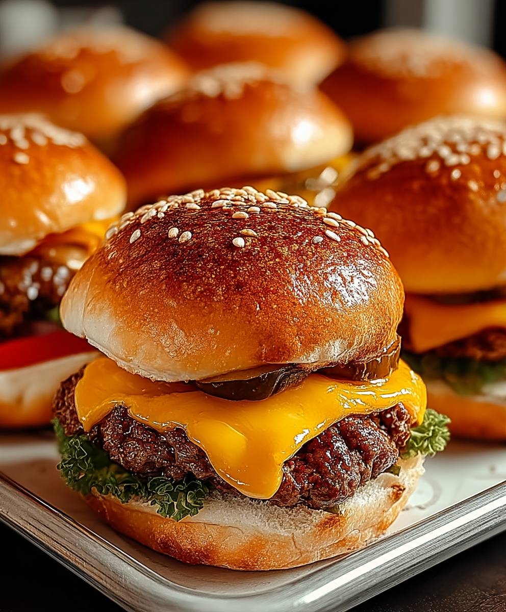 Cheeseburger Sliders saftig