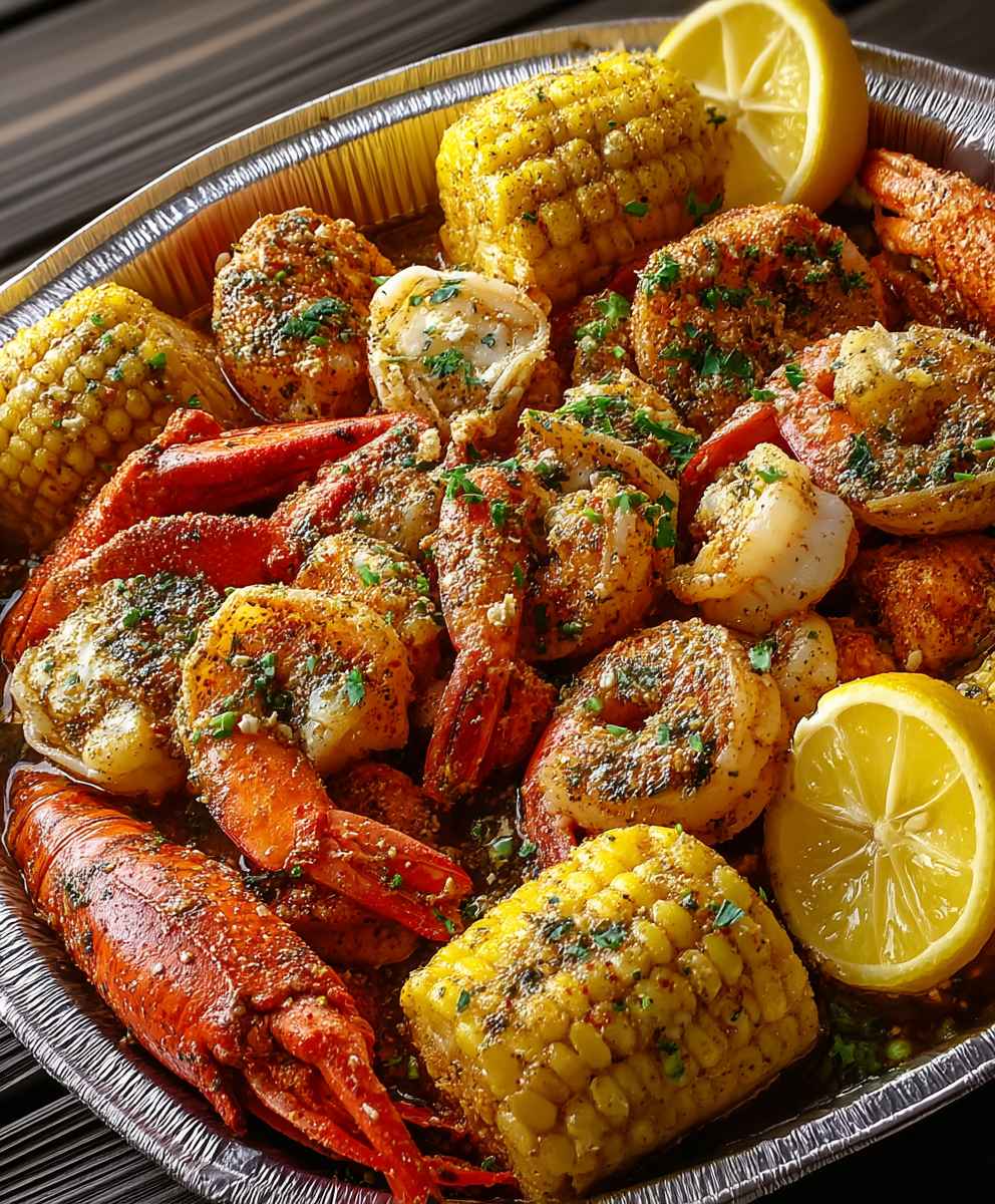 Cajun Seafood Boil Knoblauchbutter
