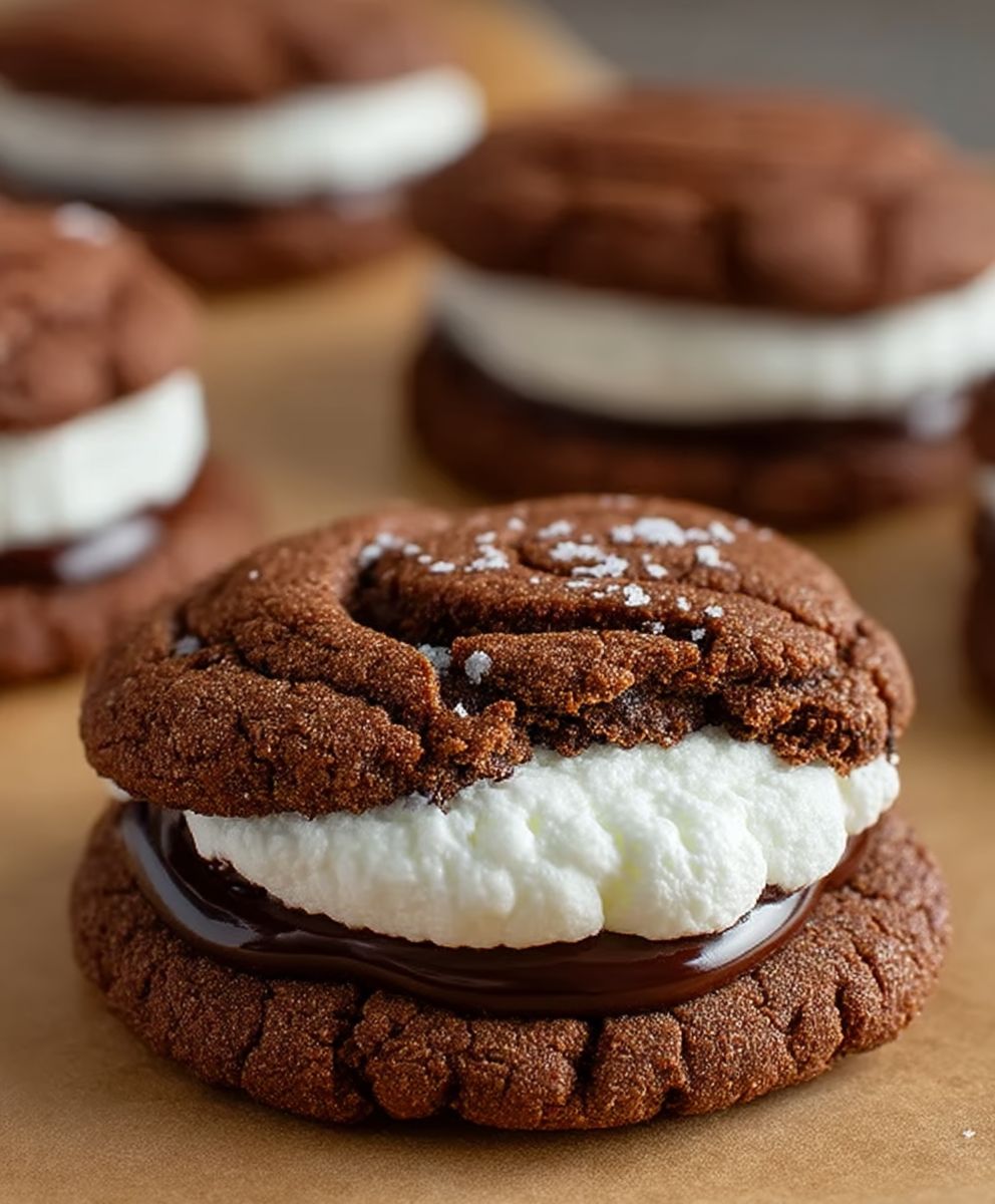Schoko Marshmallow Swirl Cookies