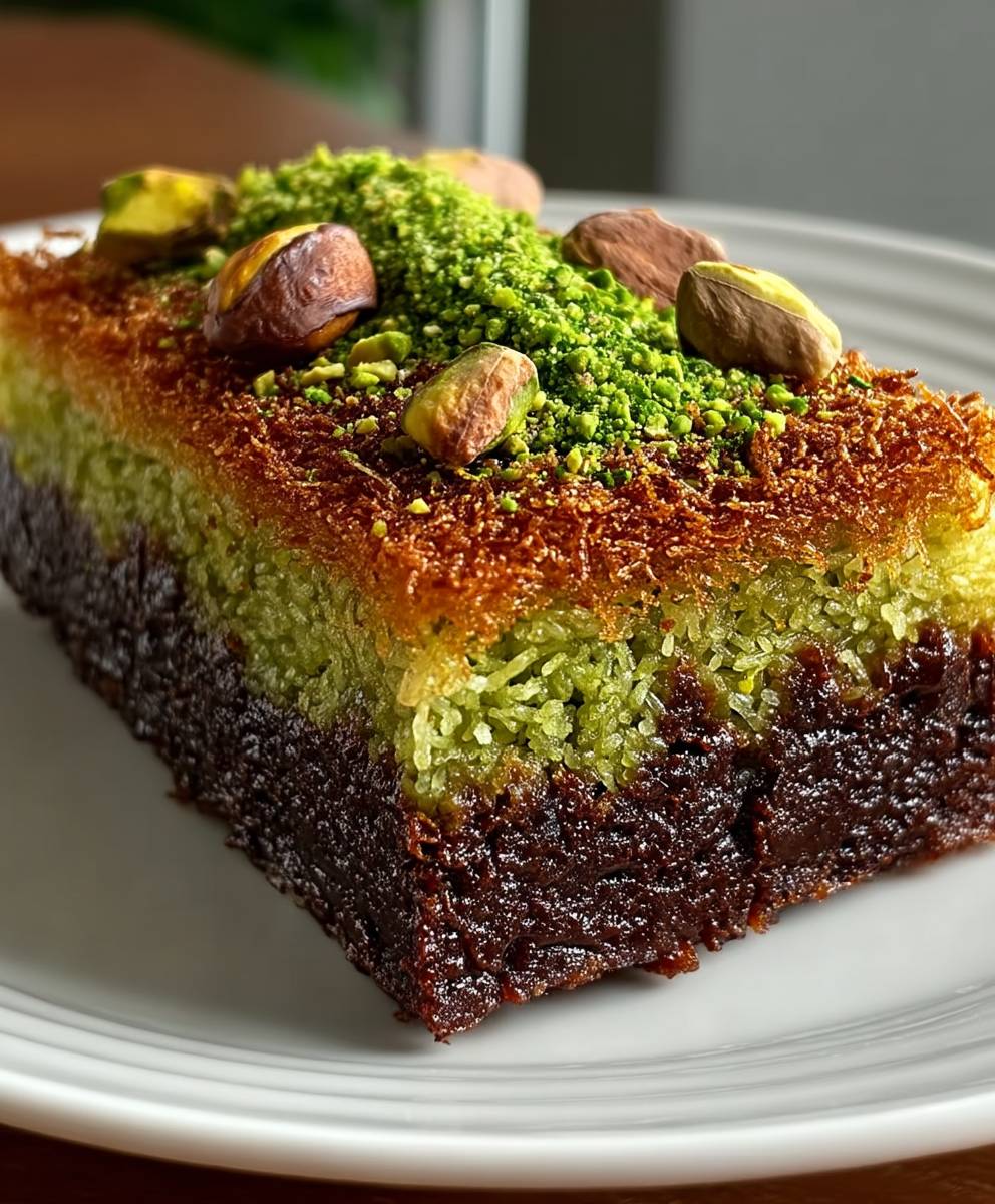 Pistazien Kunafa Brownie