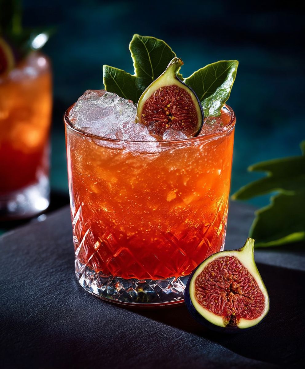 Feigen Lorbeer Cocktail
