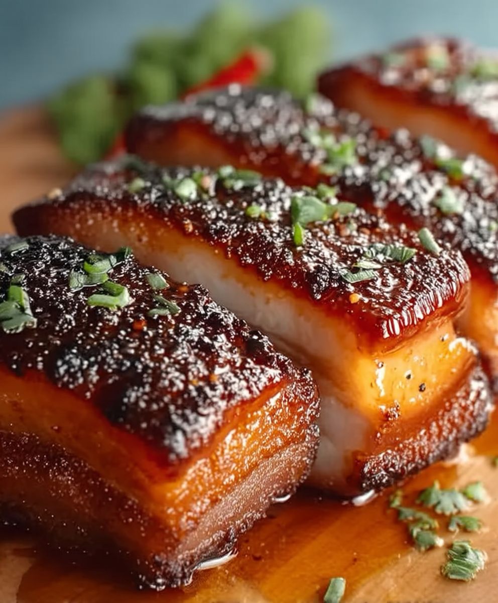 Karamellisierter Honig Schweinebauch