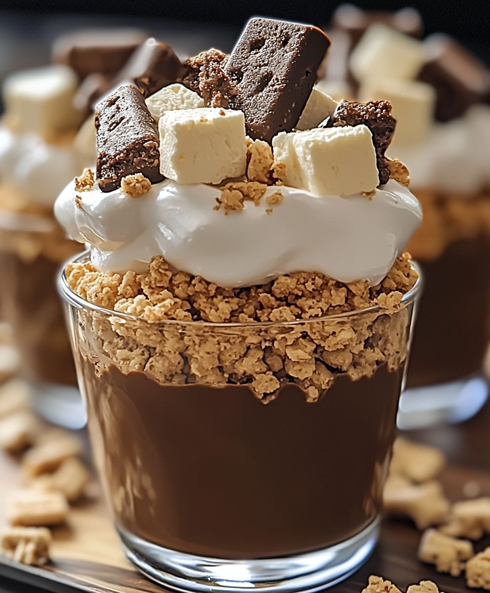 Smores Cheesecake Pudding