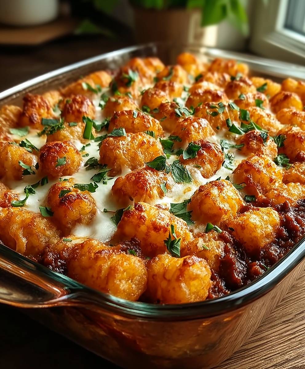 Tater Tot Auflauf Pfanne