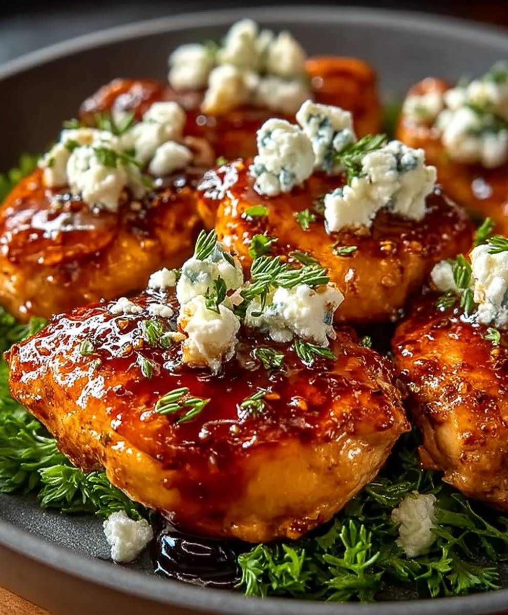 Scharfes Honig Feta Hühnchen