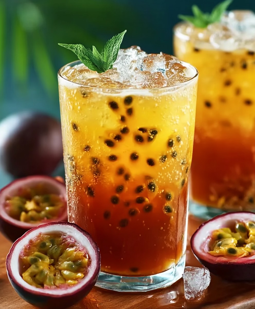 Passionsfrucht Eistee selber machen