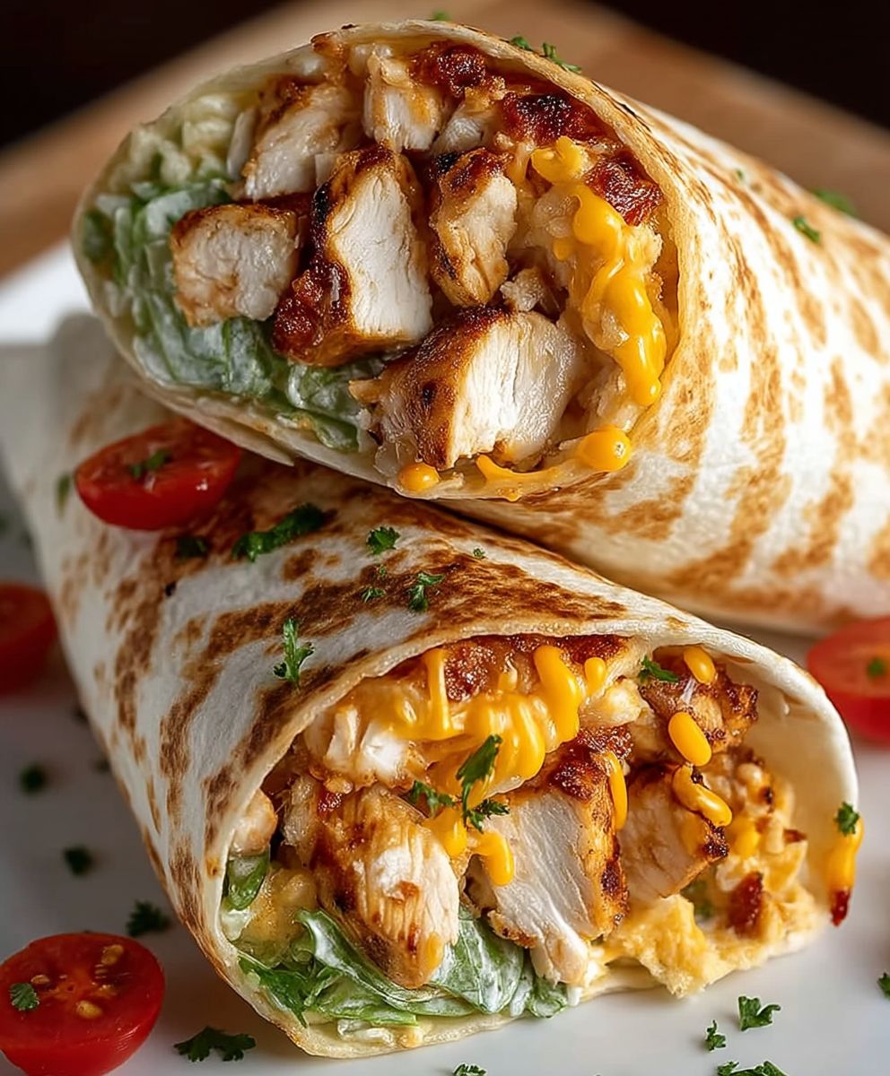 Chipotle Ranch Gegrilltes Huhn Burrito