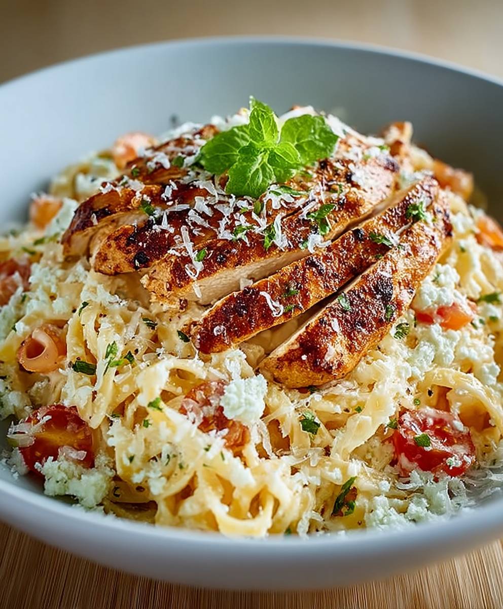 Ricotta Huhn Nudeln
