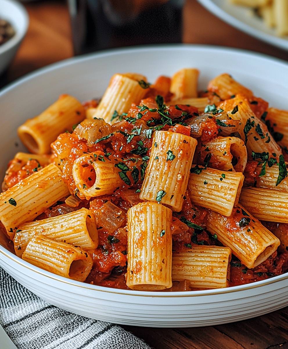 Rigatoni Arrabbiata Soße