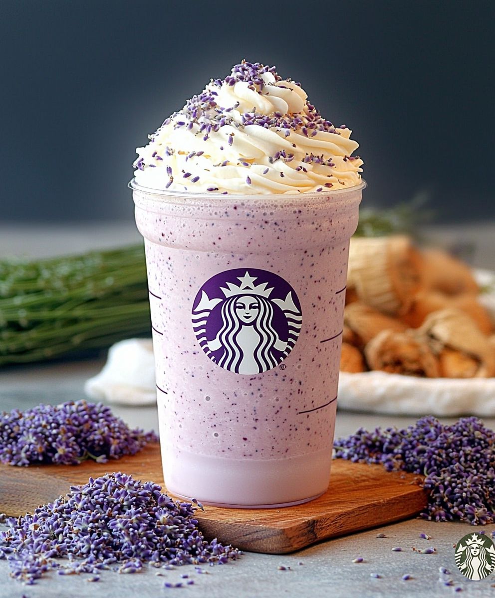Lavendel Frappuccino selber machen