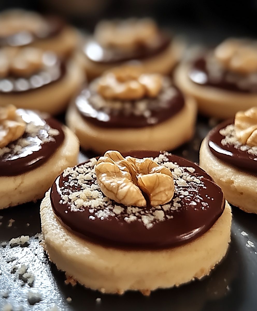 Walnuss Marzipan Plätzchen backen