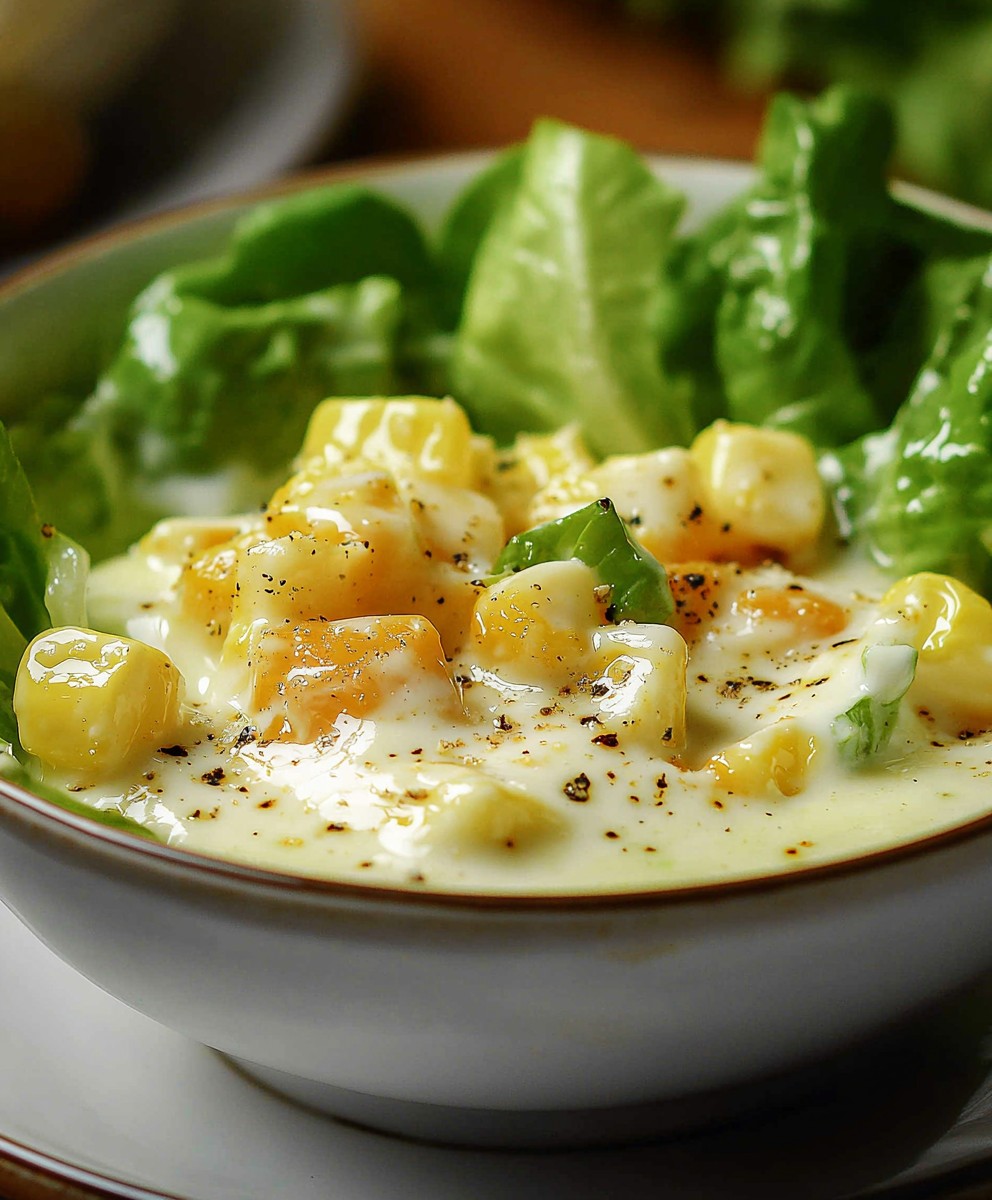 Salatdressing mit Sahne