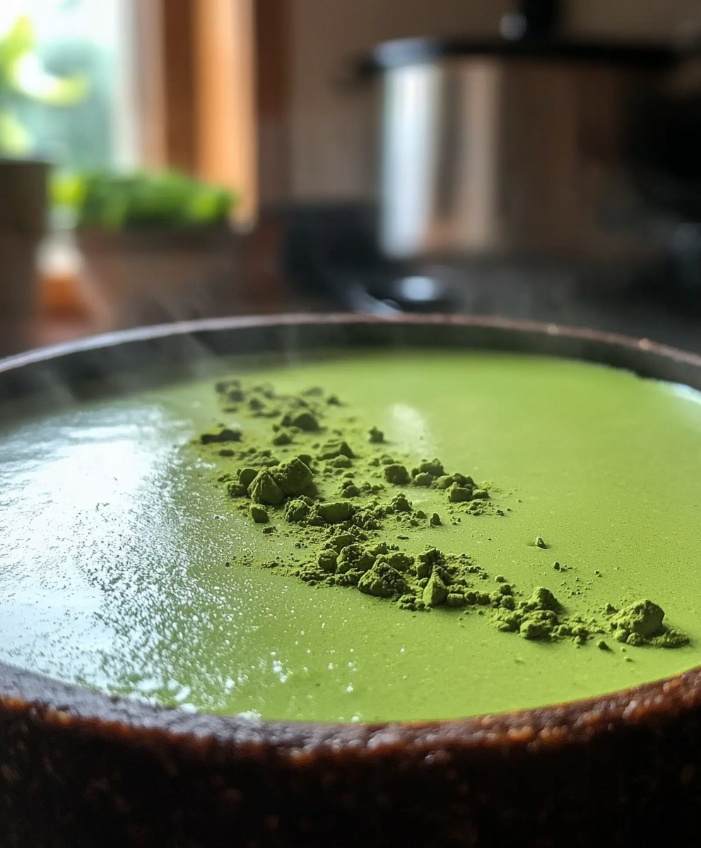 Matcha Cheesecake backen