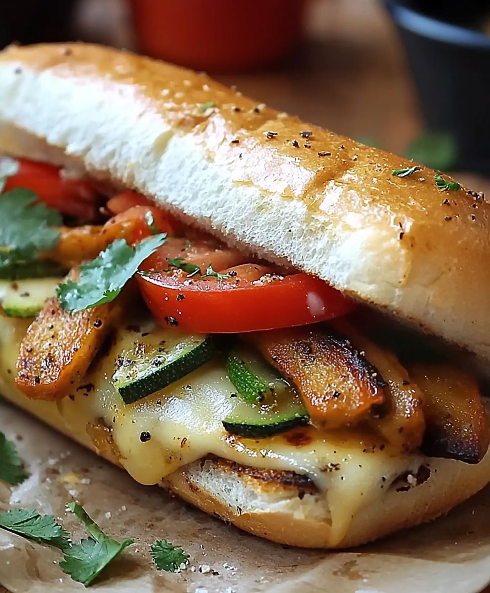 Philly Cheese Sandwich vegetarisch