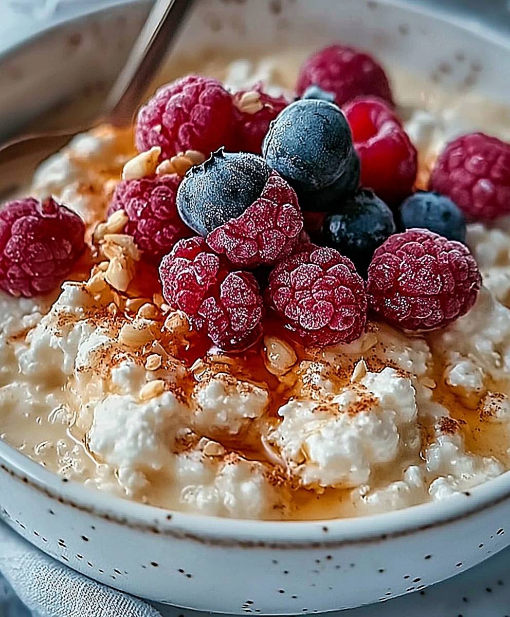 Protein Porridge mit Quark