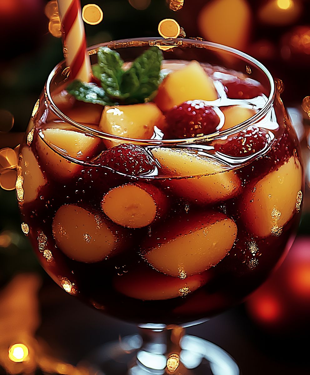 Alkoholfreier Weihnachtssangria
