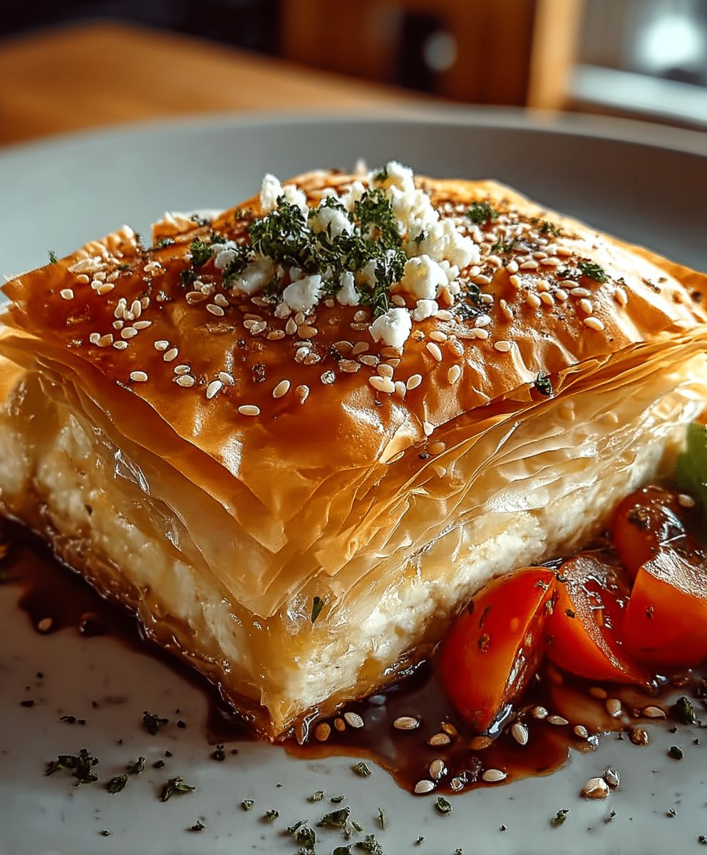 Gebackener Feta Filoteig