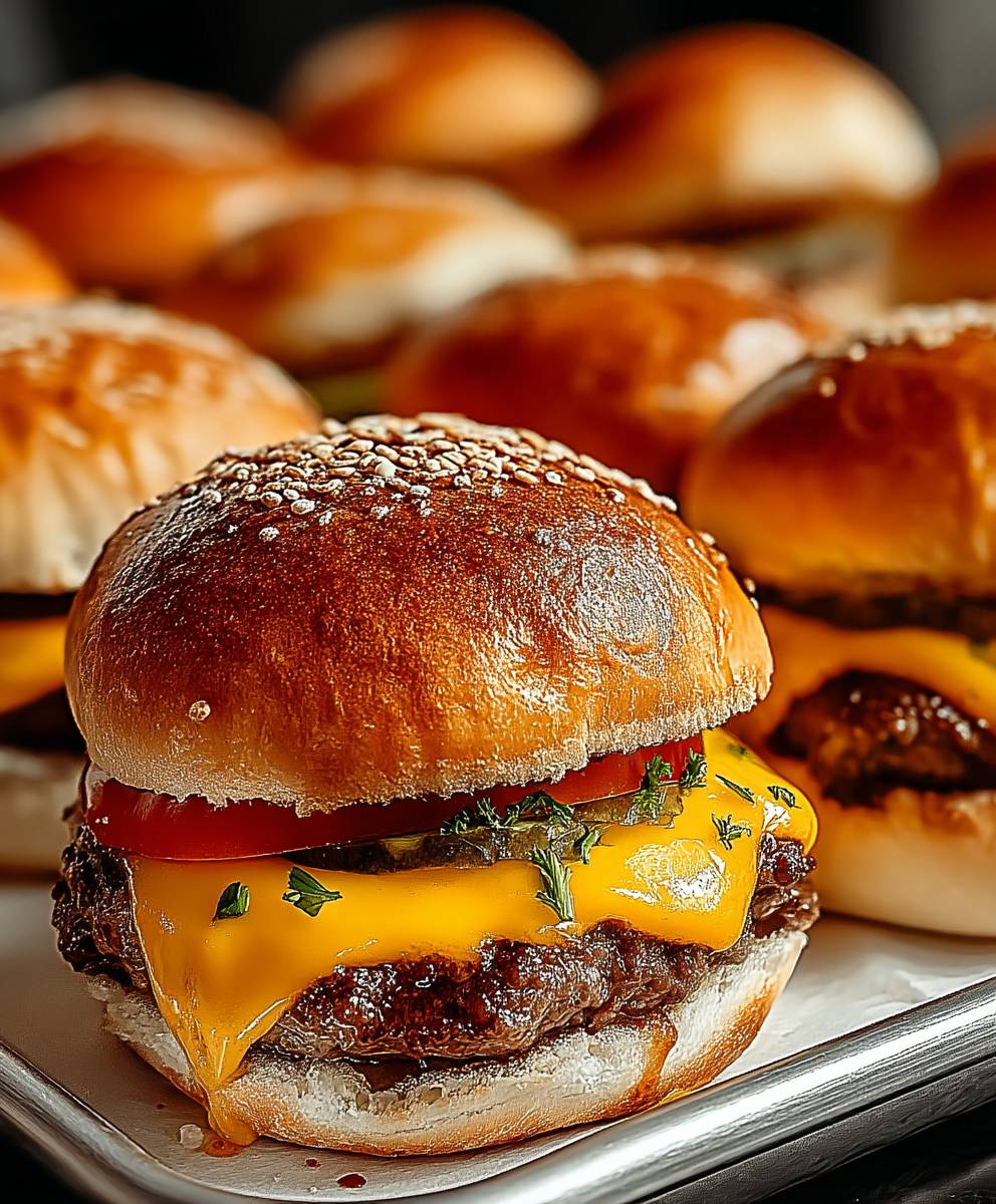Cheeseburger Sliders saftig