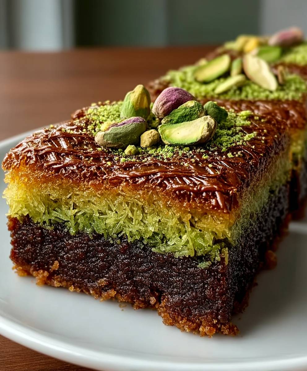 Pistazien Kunafa Brownie