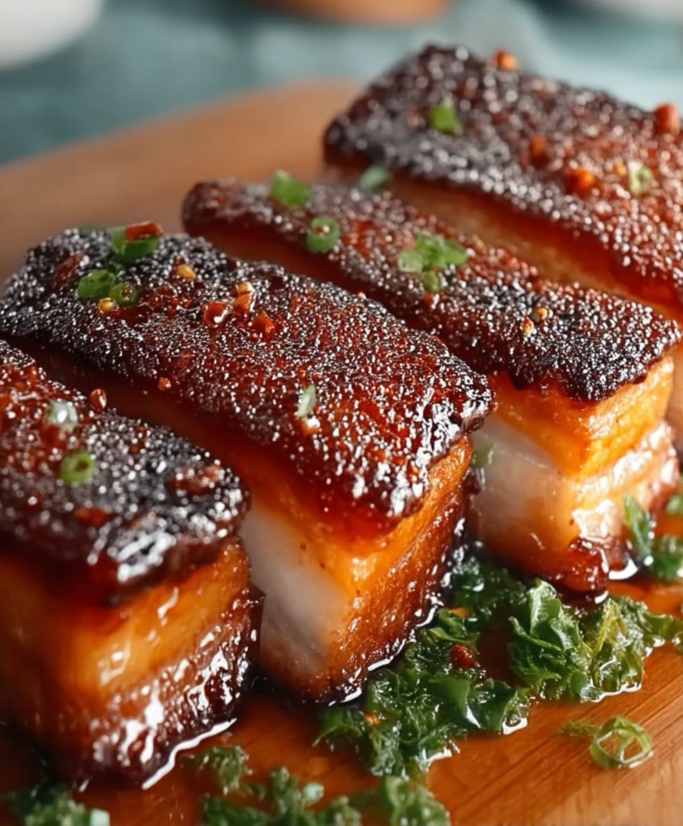 Karamellisierter Honig Schweinebauch