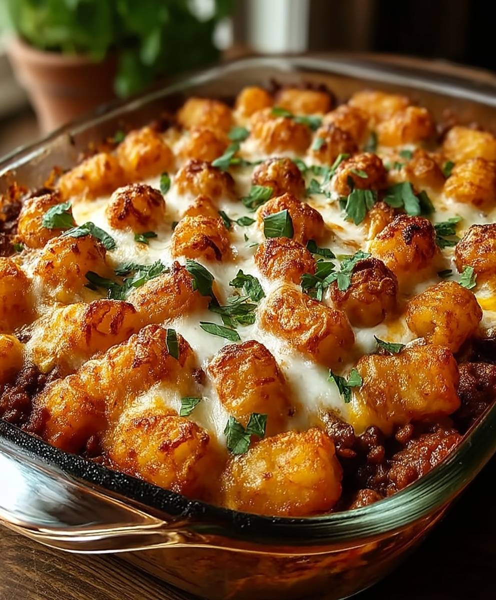 Tater Tot Auflauf Pfanne