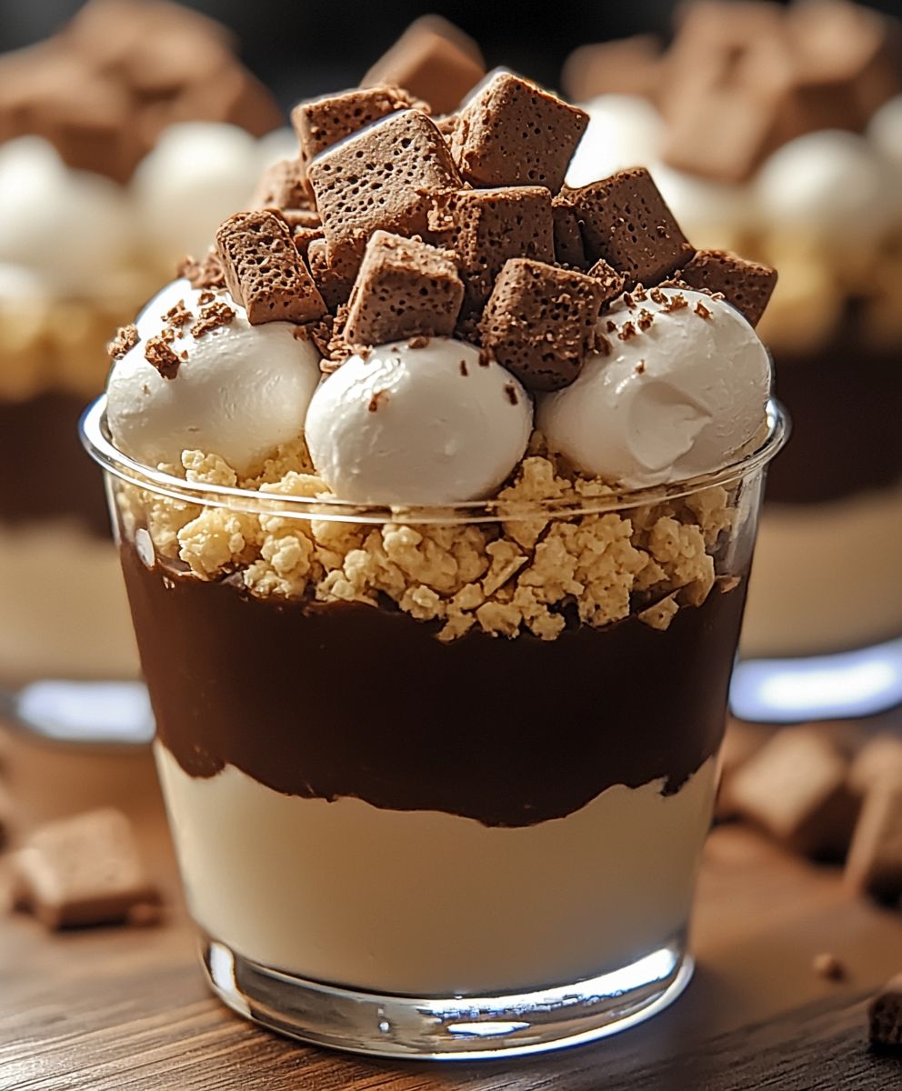 Smores Cheesecake Pudding