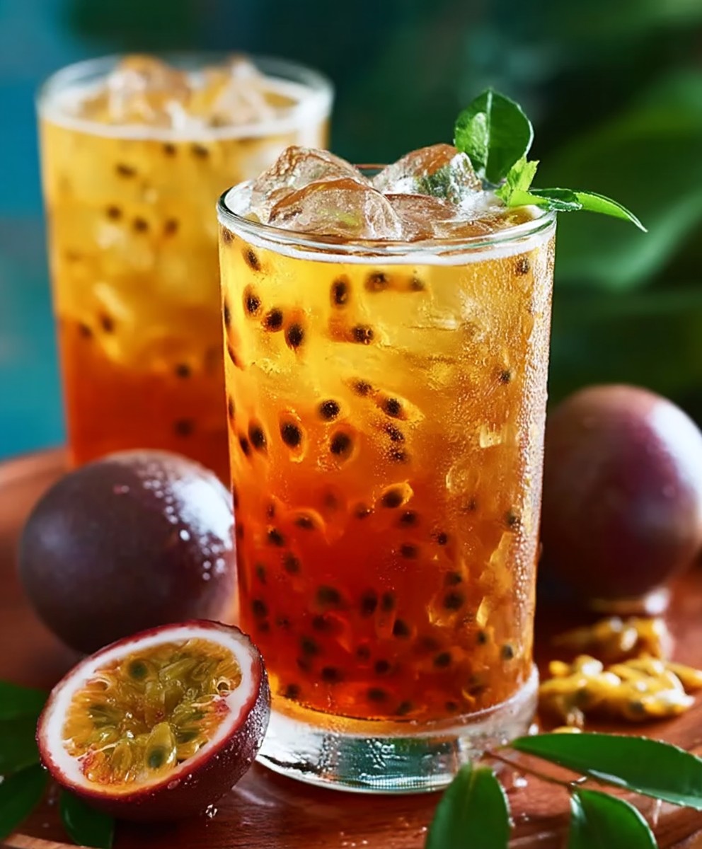 Passionsfrucht Eistee selber machen