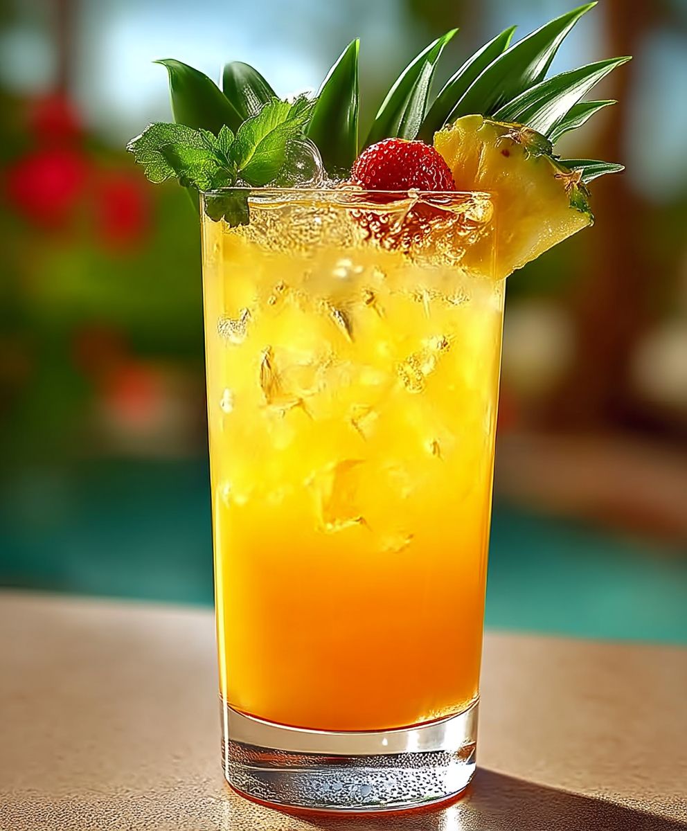 Tropischer Fizz Mocktail