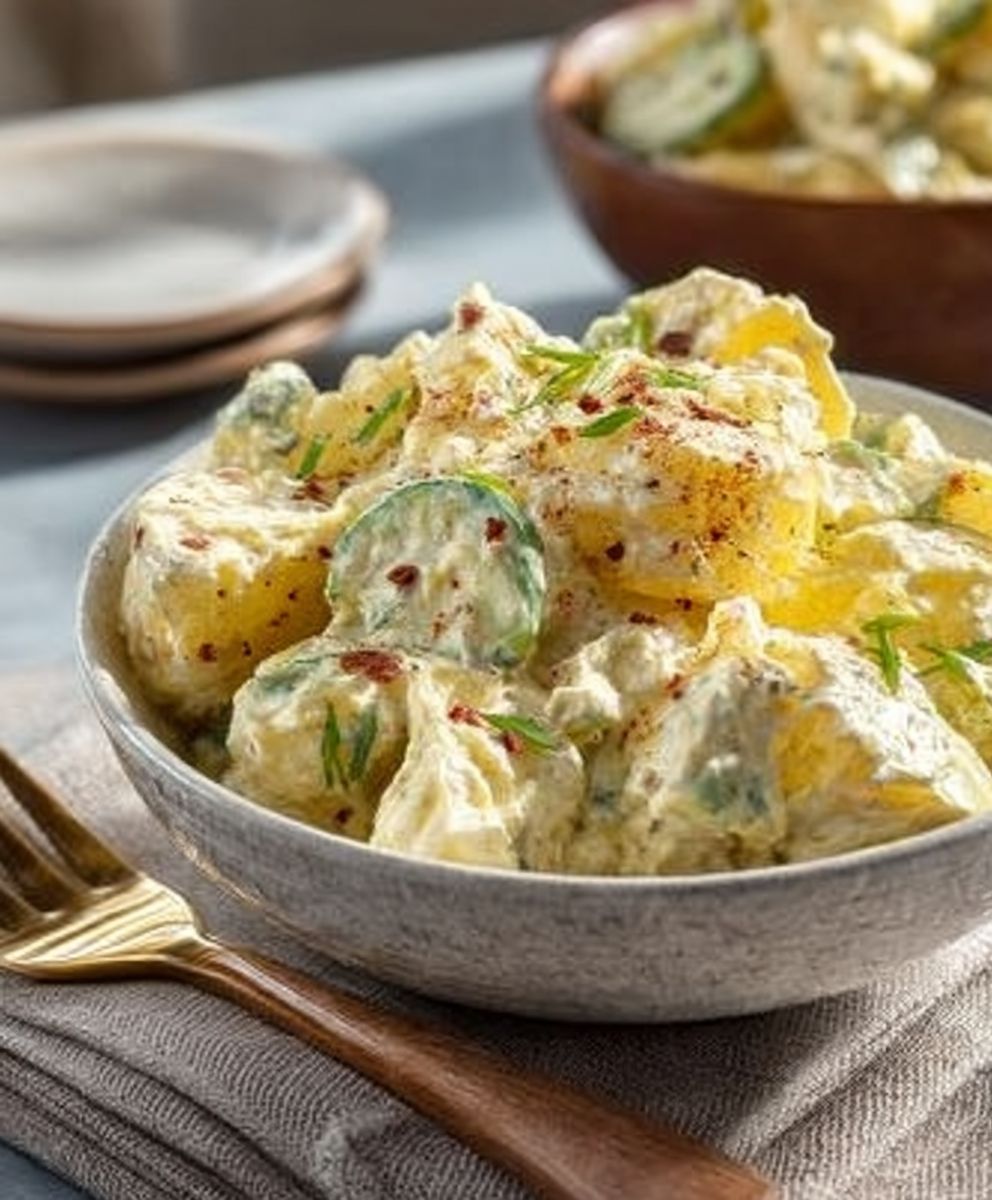 Kartoffelsalat mit Sauerrahm
