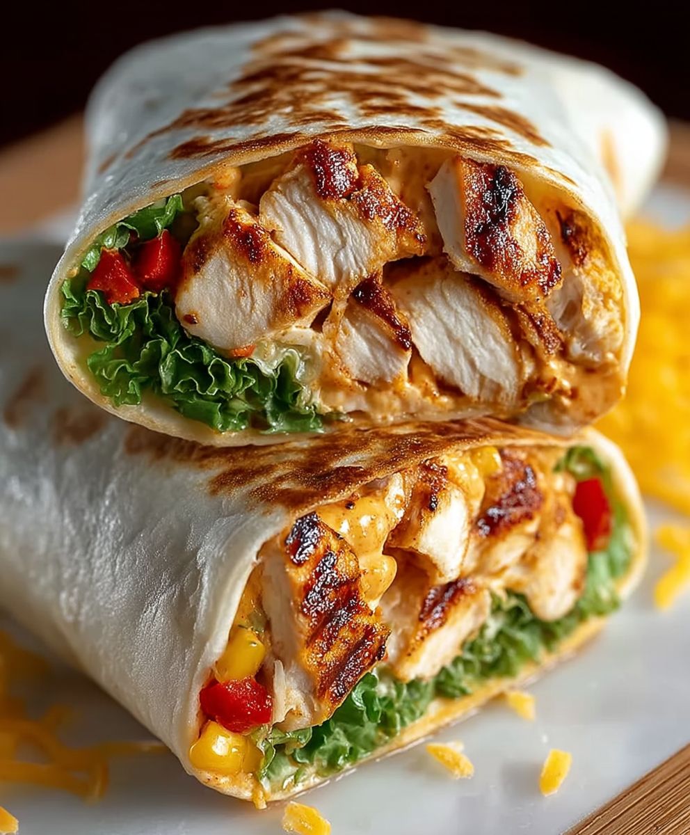 Chipotle Ranch Gegrilltes Huhn Burrito