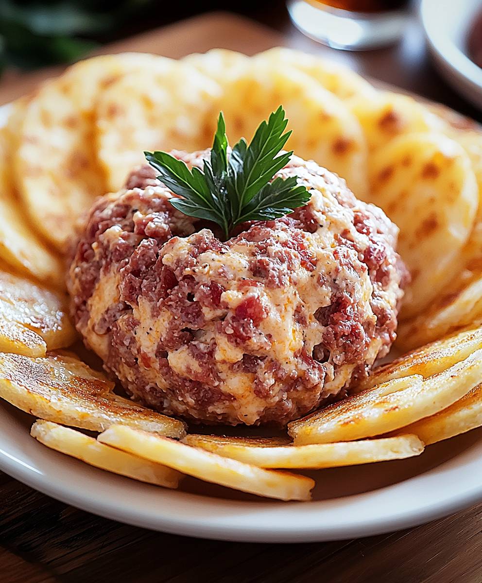 Käsebällchen mit Rinderhack