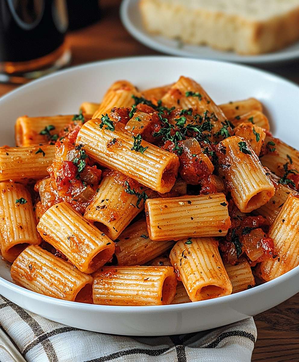 Rigatoni Arrabbiata Soße