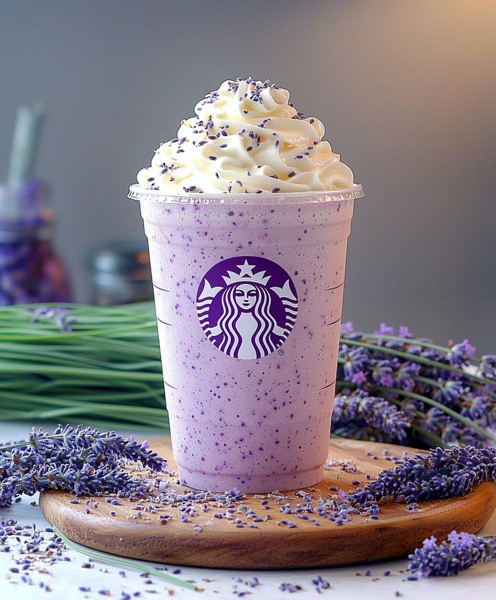 Lavendel Frappuccino selber machen