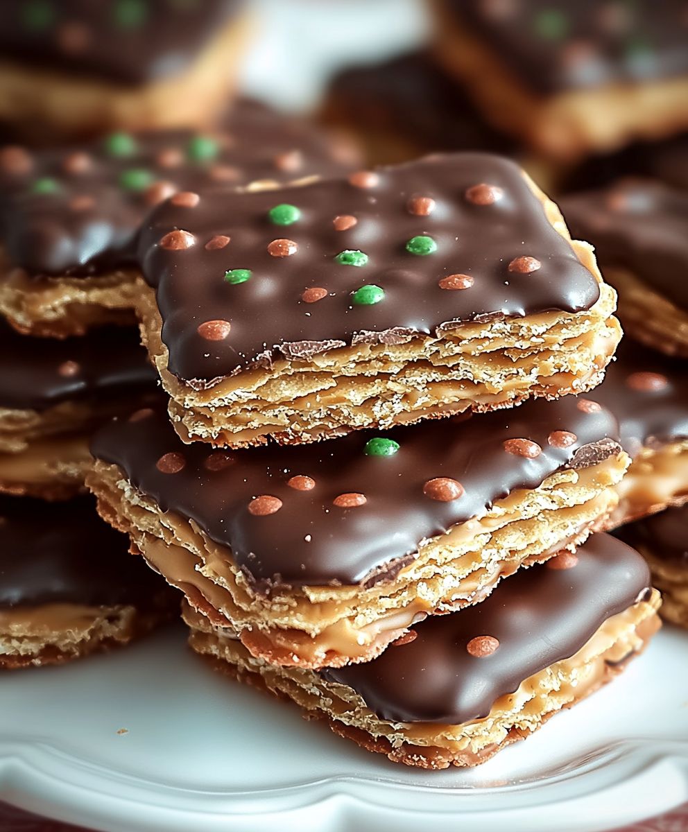 Erdnussbutter Cracker Schokolade