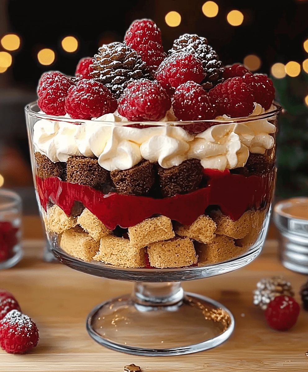 Veganer Weihnachts Trifle