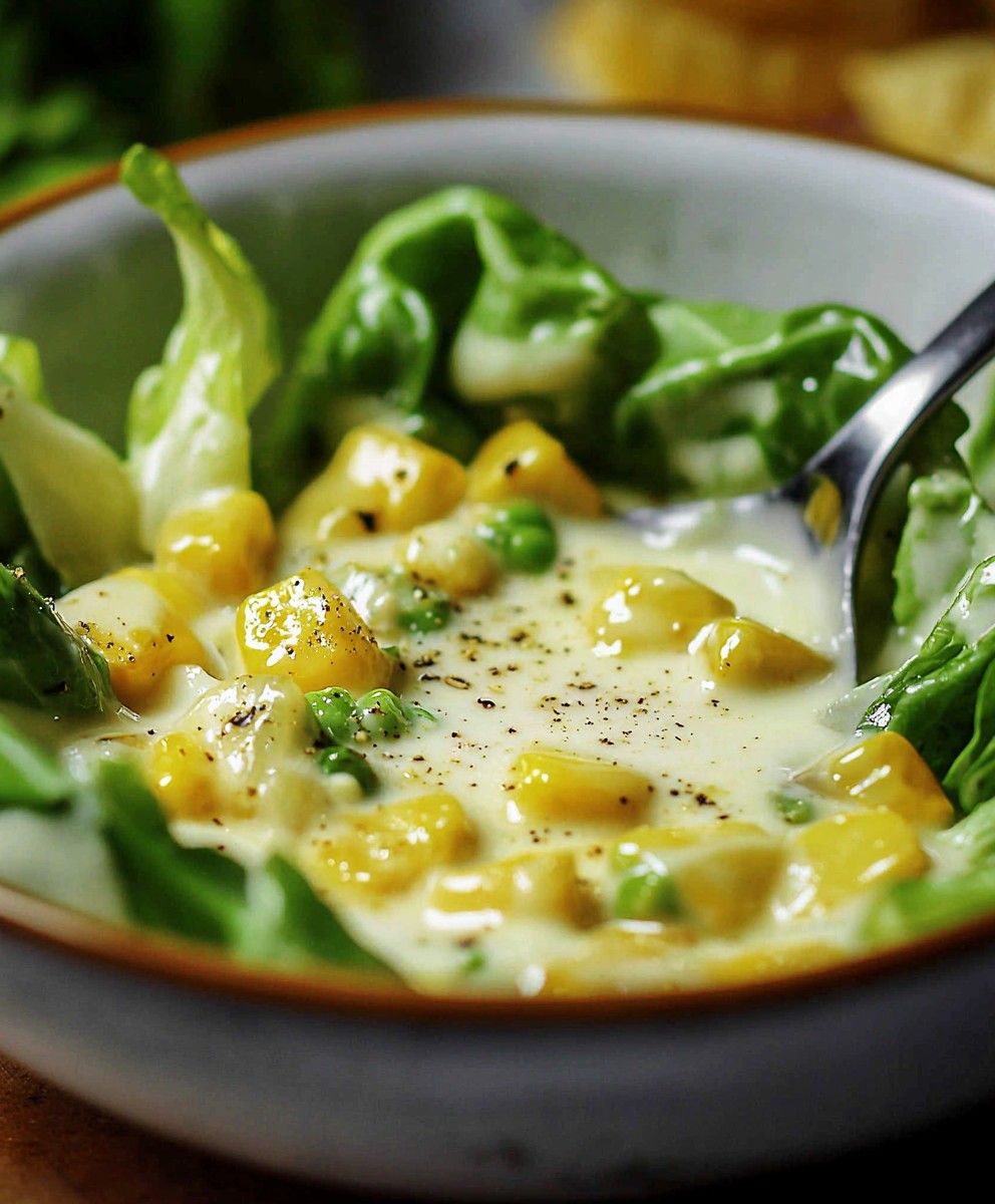 Salatdressing mit Sahne