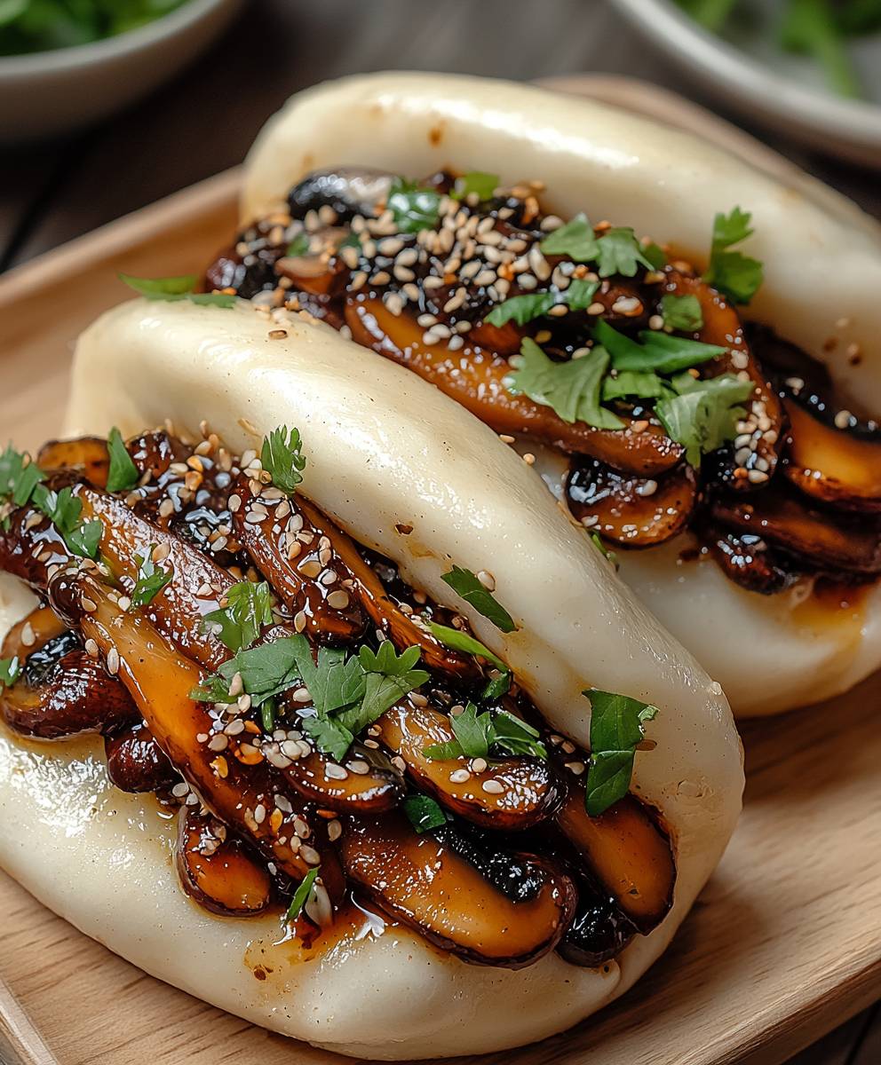 Pilz Bao Brötchen