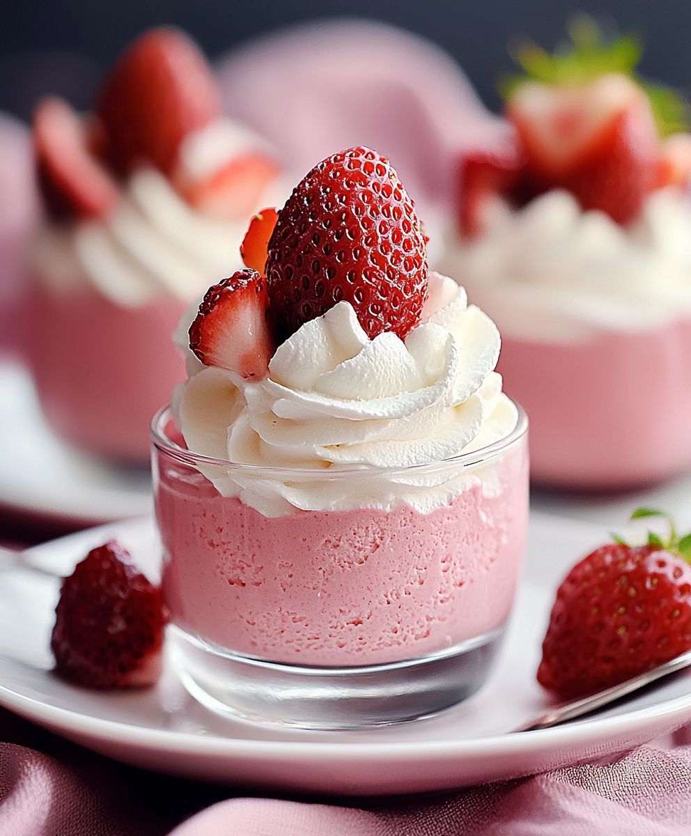 Erdbeermousse selber machen