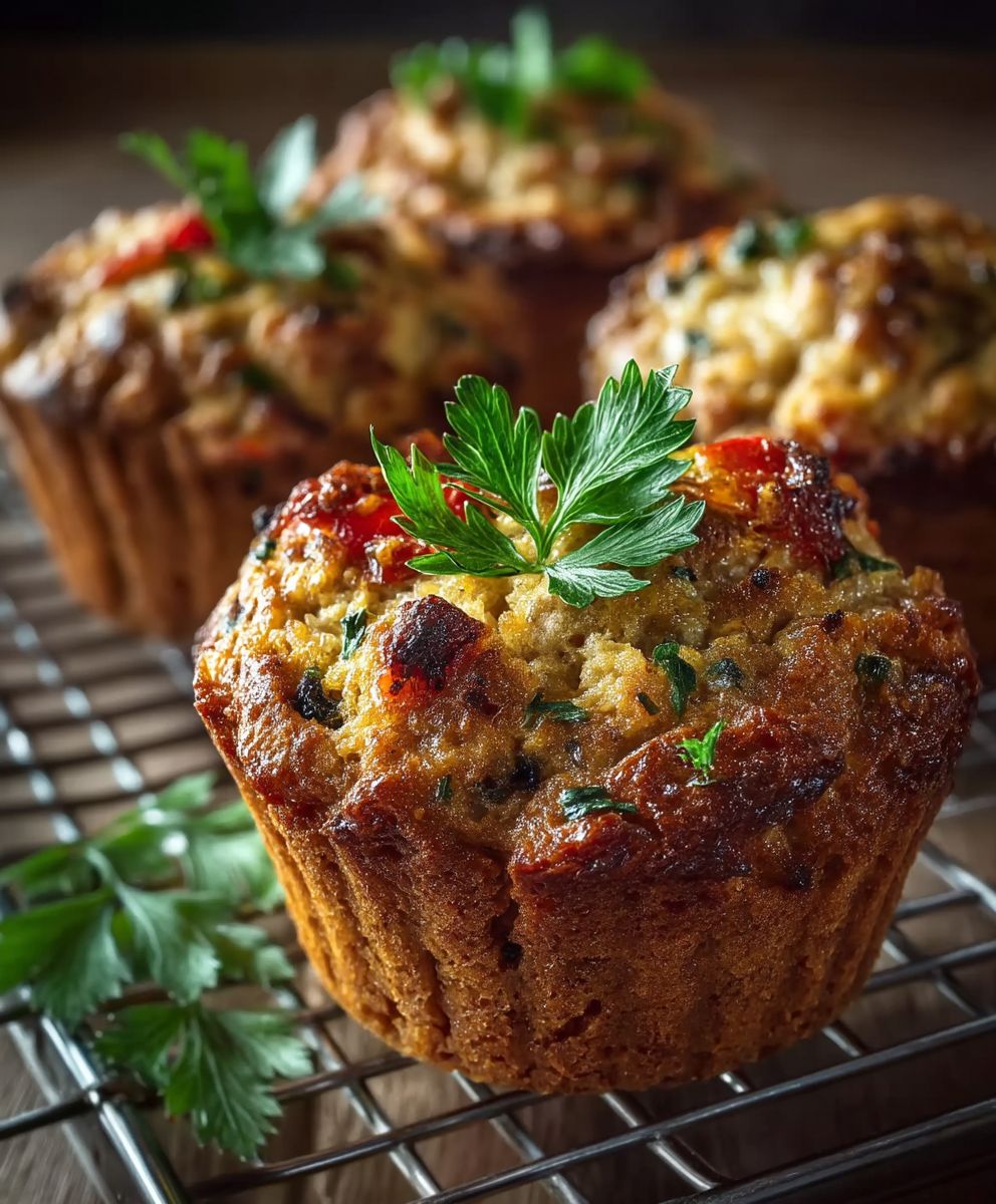 Hackbraten Muffins backen
