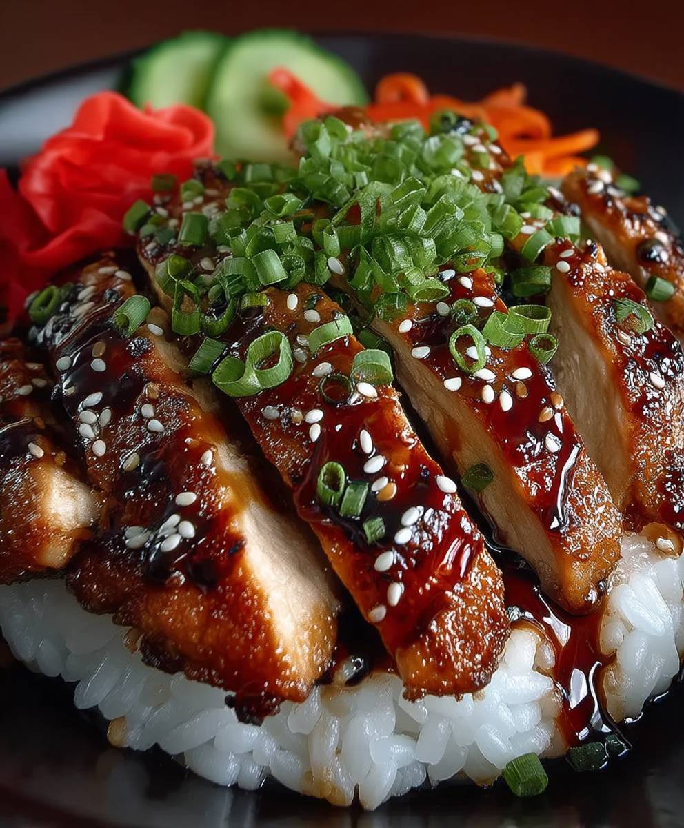 Teriyaki Hähnchen Sushi Reis