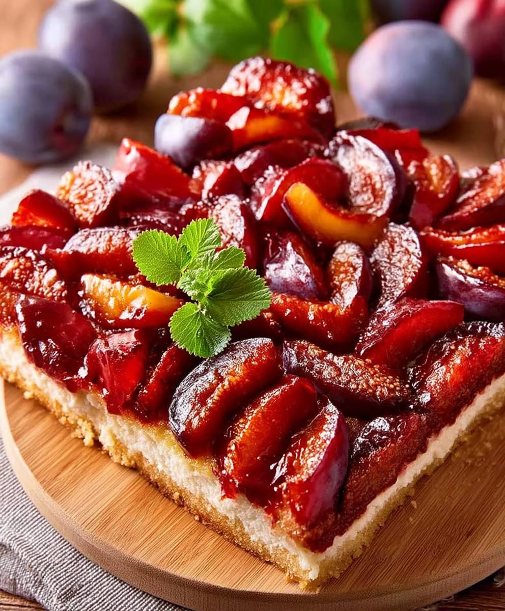 Zwetschgenkuchen Hefeteig backen