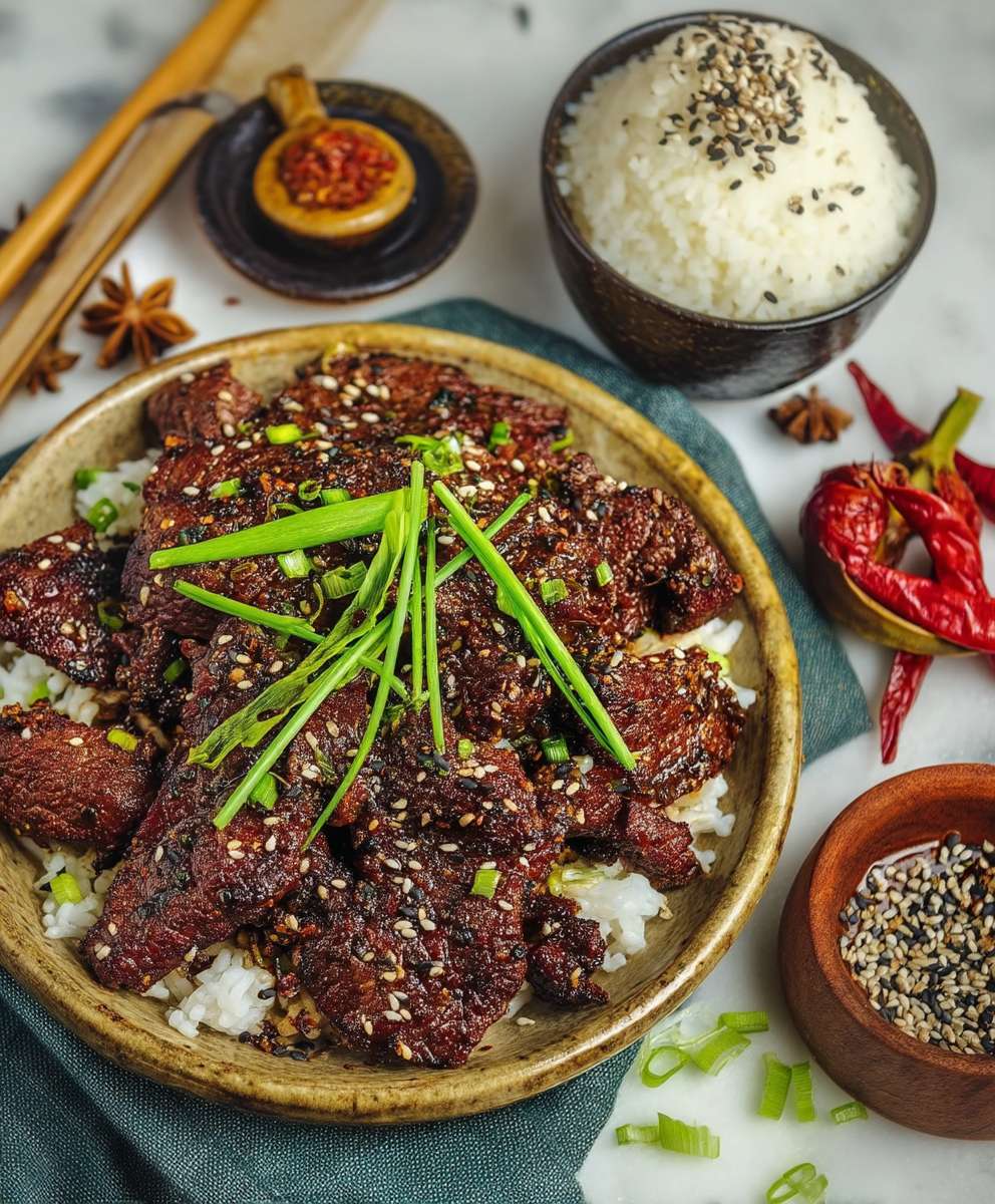 Koreanisches Rib Eye Sesam