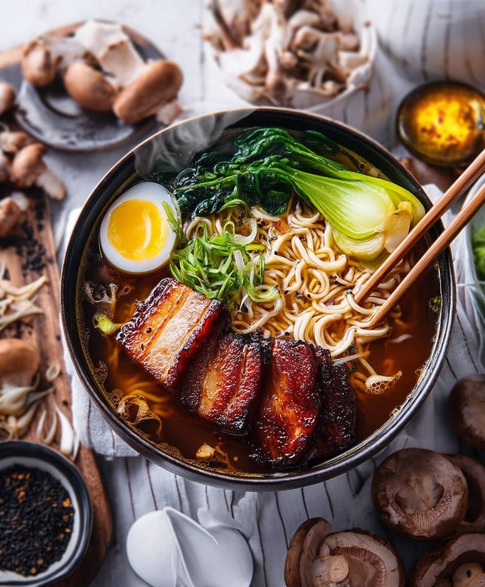Miso Ramen Suppe Schweinebauch