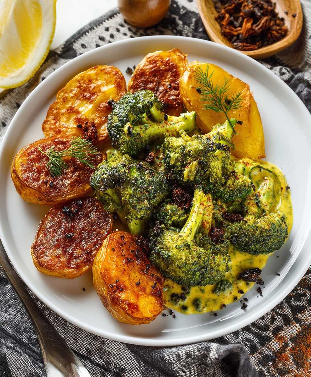 Curry Brokkoli Kartoffeln Sahne