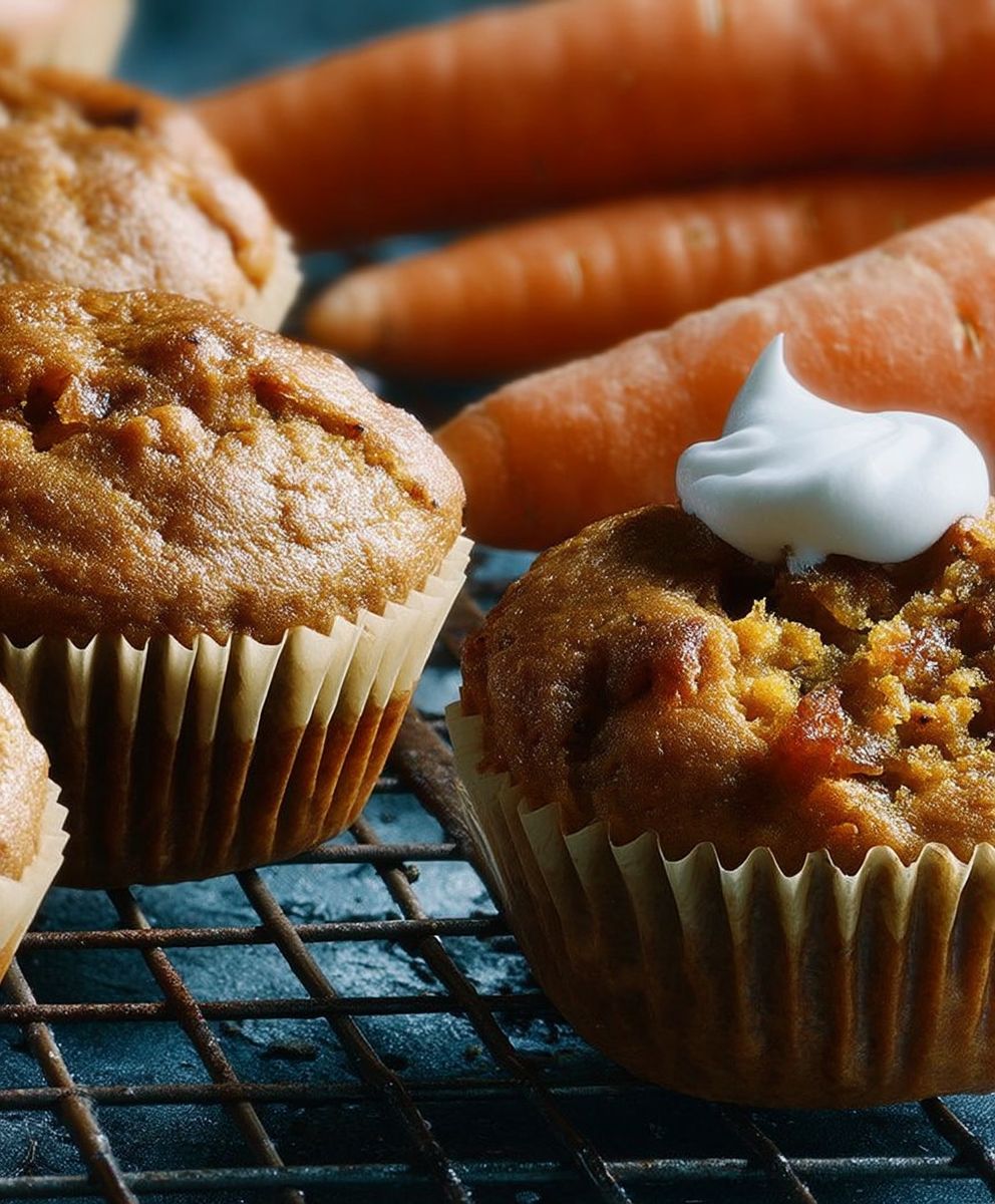 Möhren Muffins backen