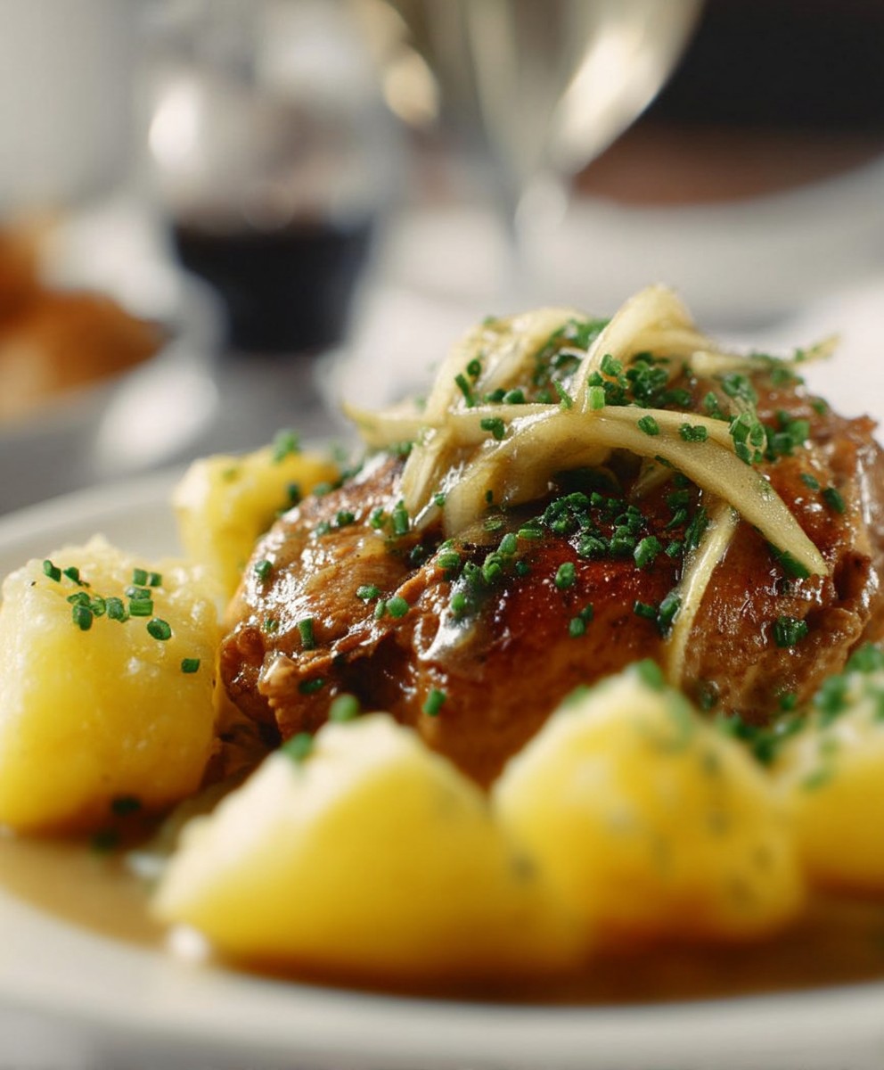 Hähnchen Apfel Sauce